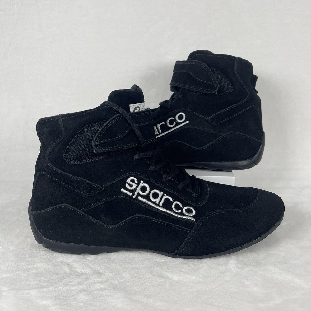 Sparco Race 2 Series Driving Shoes Size 11 Black Suede High Top SFI Spec 3.3/5